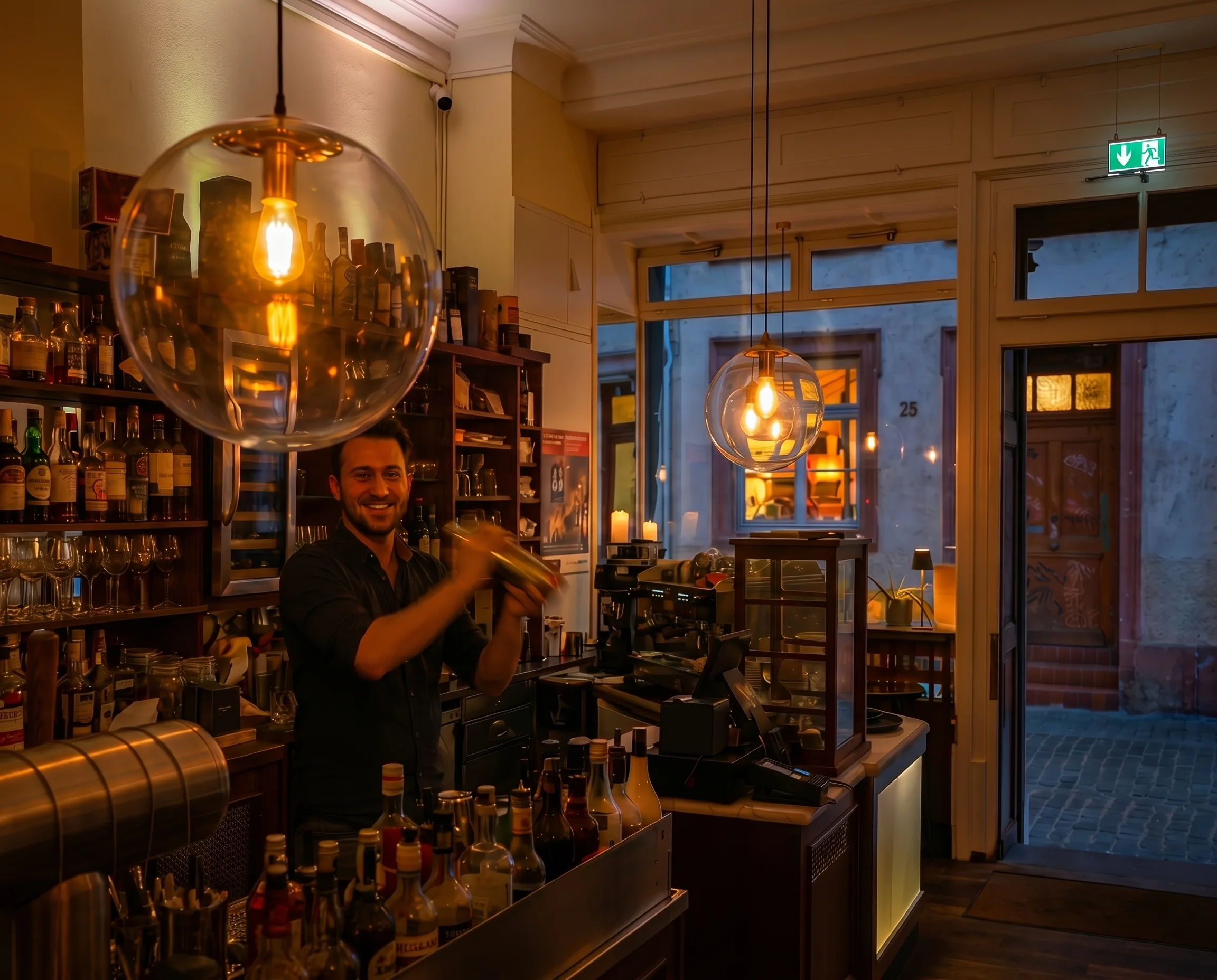 Bar am Abend